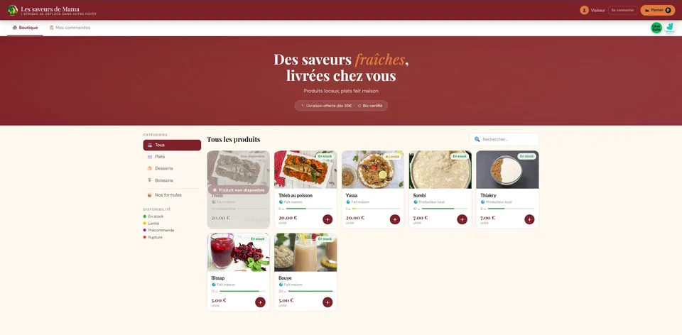 Démo SaaSimple — boutique en ligne live